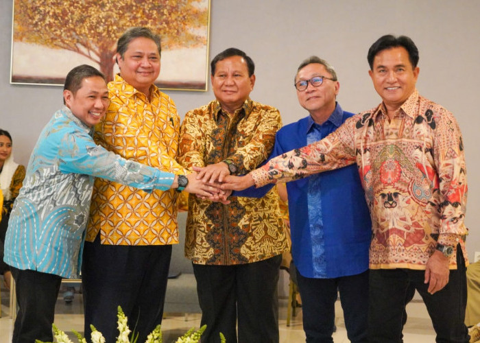 17 Program Pemenangan Prabowo Subianto Dibahas Elite Parpol KIM di Kantor DPP Golkar