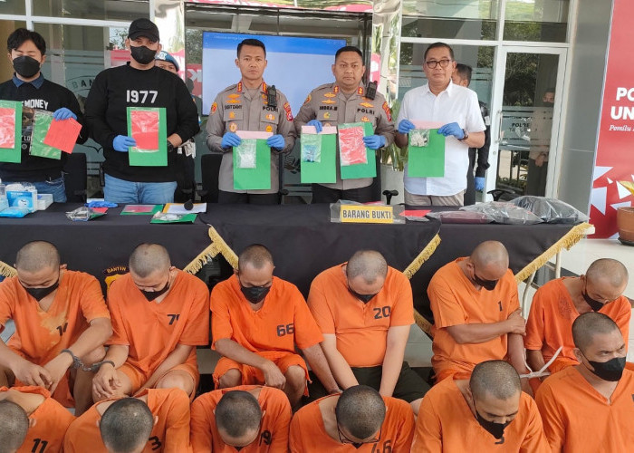 Polresta Tangerang Ungkap 13 Kasus Peredaran Narkotika, 16 Tersangka Diringkus! 