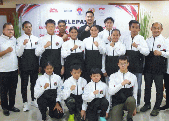 Menpora Dito Lepas Kontingen Pentathlon Indonesia ke Korsel dan Thailand