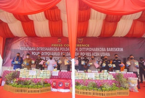 Sinergi Bea Cukai dan Polri Amankan Ratusan Kilogram Narkotika di Aceh