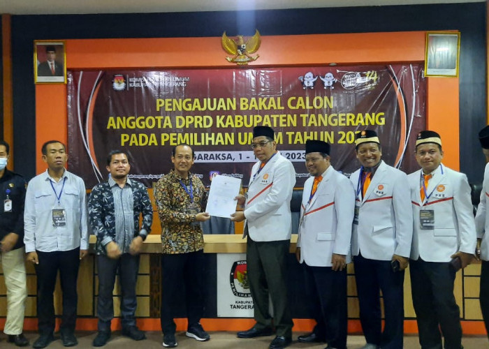 Hari ke Sepuluh, PKS Jadi Parpol Pertama Yang Daftar Bacaleg ke KPU Kabupaten Tangerang