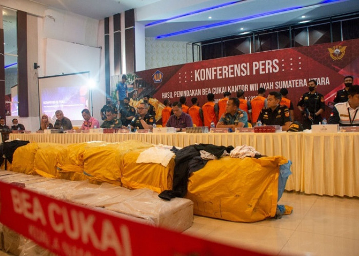 Bea Cukai Sumatera Utara Gagalkan Peredaran Miliaran Batang Rokok Ilegal dan Ratusan Pakaian Bekas