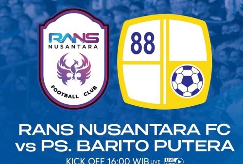 Link Live Streaming BRI Liga 1 2022/2023: RANS Nusantara FC vs Barito Putera