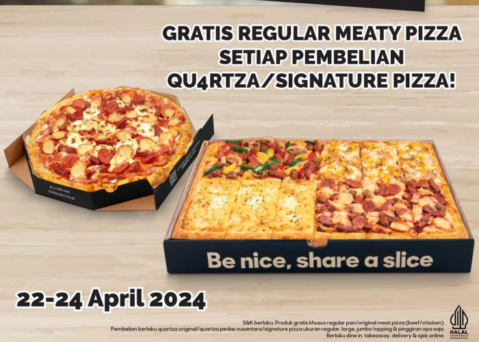 Promo Pizza Hut, Beli 1 Gratis 1: Berakhir Hari Ini