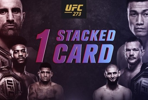 Hasil Lengkap UFC 273: Duel Berdarah Gilbert vs Khamzat, Volkanovski Calon GOAT, Sterling Tantang TJ Dillashaw