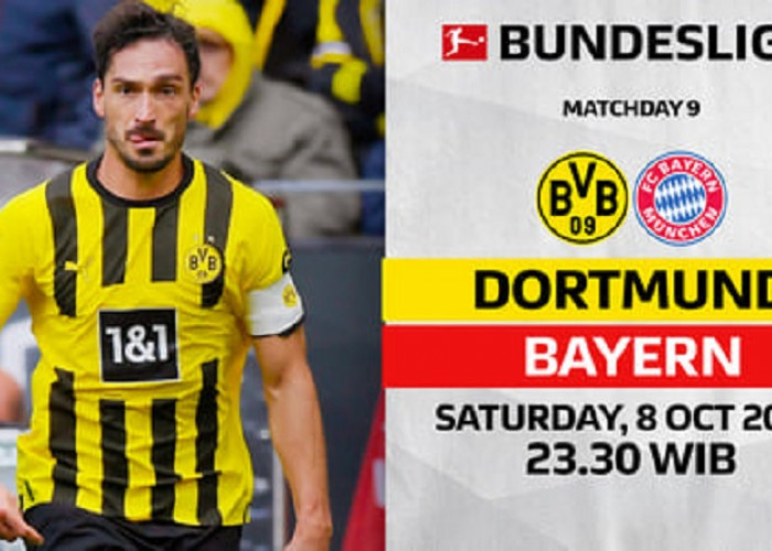 Link Live Streaming Bundesliga 2022/2023: Borussia Dortmund vs Bayern Munchen 