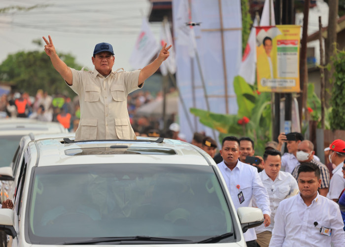 Prabowo Kunjungi Palembang, Diteriaki Presiden