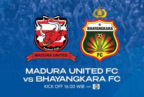 Link Live Streaming BRI Liga 1 2022/2023: Madura United vs Bhayangkara FC