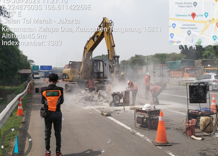 Pekerjaan Pemeliharaan SFO dan Rekonstruksi Perkerasan Ruas Tol Jakarta-Tangerang dilakukan Hingga Akhir Juni