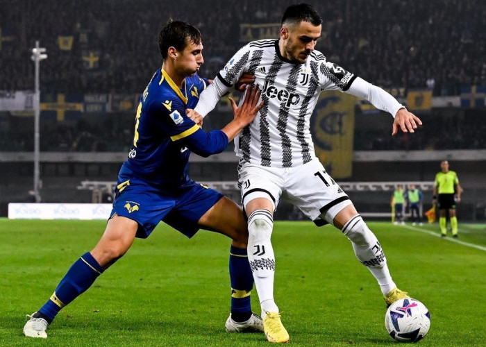 Juventus Menang Tipis 1-0 Atas Verona, Pertandingan Diwarnai Kontroversi