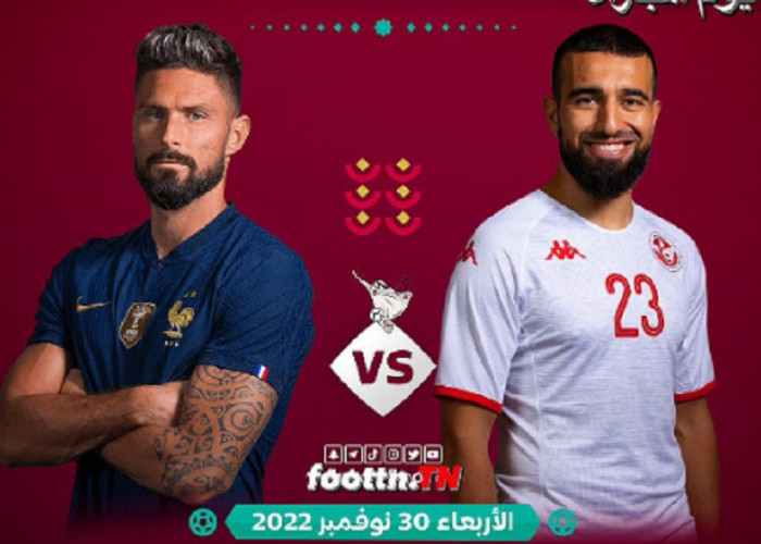Link Live Streaming Piala Dunia 2022: Tunisia vs Prancis