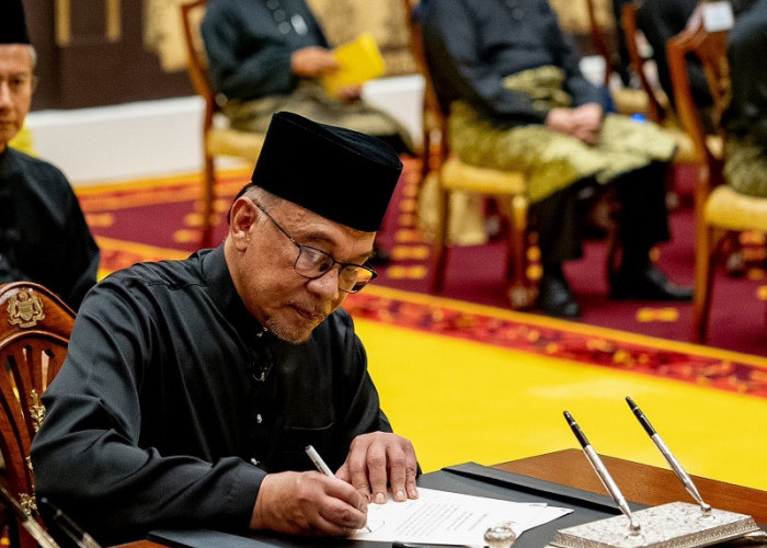 Dilantik Jadi PM Malaysia, Anwar Ibrahim: Amanah Akan Digalas dengan Penuh Tawaduk dan Tanggung Jawab
