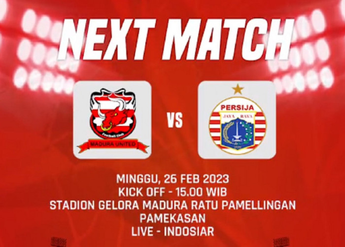 Link Live Streaming BRI Liga 1 2022/2023: Madura United vs Persija Jakarta
