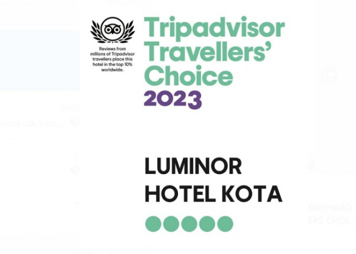 Luminor Hotel Raih Penghargaan Tripadvisor Travellers Choice 2023