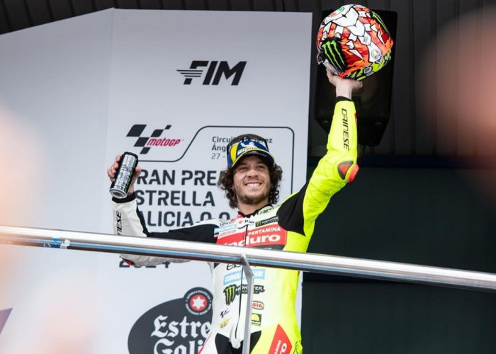 Raih Podium Ketiga di MotoGP Spanyol 2024, Bezzecchi: Vale Banyak Membantu Saya