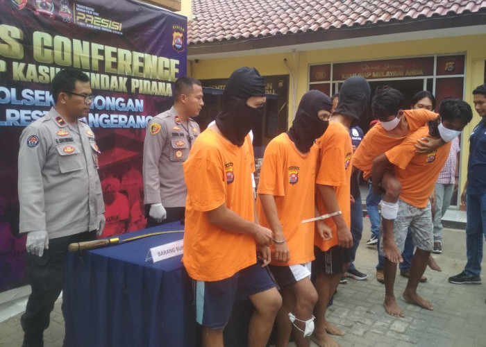 Penampakan Wajah-Wajah Begal Motor Sadis yang Sering Beraksi di Tangerang