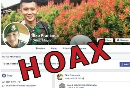 Viral Akun Facebook Ngaku TNI Tapi Hina Jokowi, Dispenad: Itu Akun Palsu