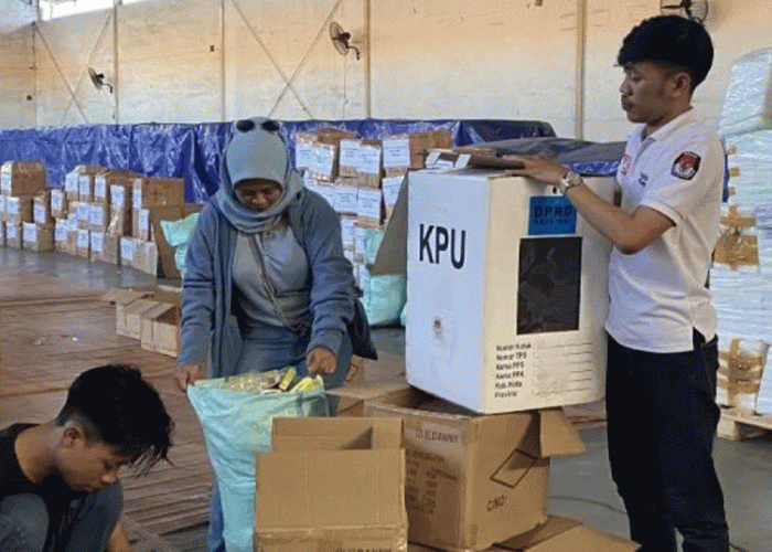 H-10 Pencoblosan, KPU Yogyakarta Kebut Pengepakan Logistik Pemilu 2024