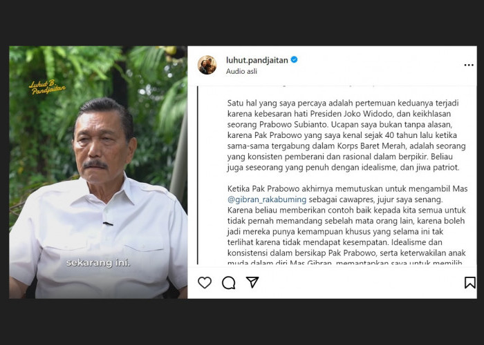 Opung Luhut Pilih Prabowo - Gibran: Alasannya Keberlanjutan! 