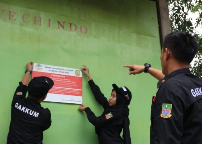 DLH Kabupaten Bekasi Tutup 5 Perusahaan, Ternyata Ini Penyebabnya