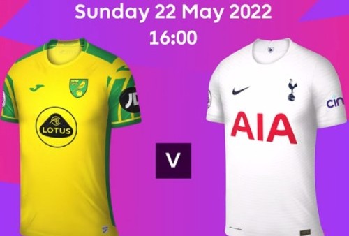 Link Live Streaming Liga Inggris: Norwich City vs Tottenham Hotspur