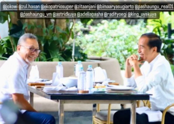 Makan Siang Bareng Jokowi di Bogor, Zulhas: Bahas Pasangan Prabowo-Gibran yang Dapat Sambutan Luar Biasa