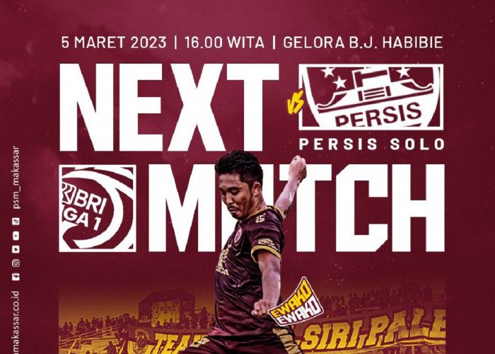 Link Live Streaming BRI Liga 1 2022/2023: PSM Makassar vs Persis Solo