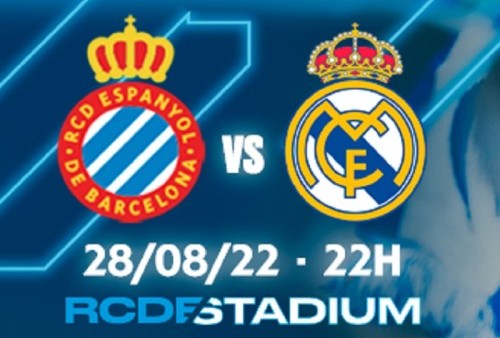 Link Live Streaming LaLiga Spanyol 2022/2023: Espanyol vs Real Madrid