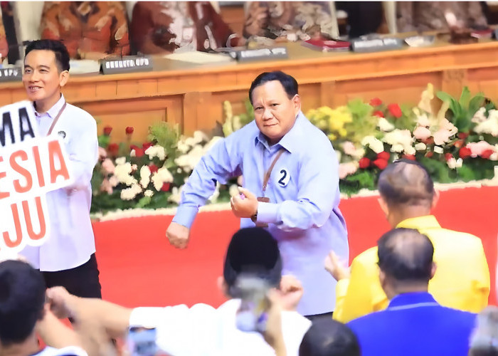 Usai Pidato di KPU, Ini Momen Prabowo Berjoget Gemoy di Depan Ketua Umum PDI Perjuangan Megawati Soekarnoputri