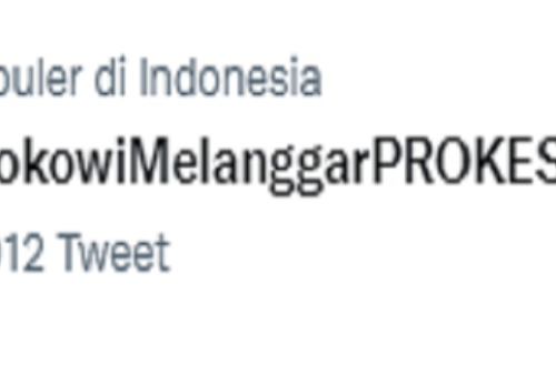 Disebut Buat Kerumunan Warga di Humbang Hasundutan, Tagar #JokowiMelanggarPROKES Trending di Twitter