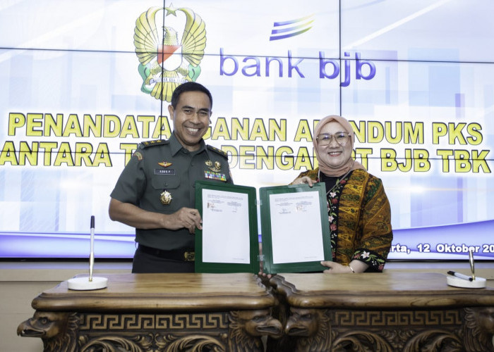 Perkuat Sinergi, bank bjb Tandatangani Adendum Perpanjangan PKS dengan TNI AD
