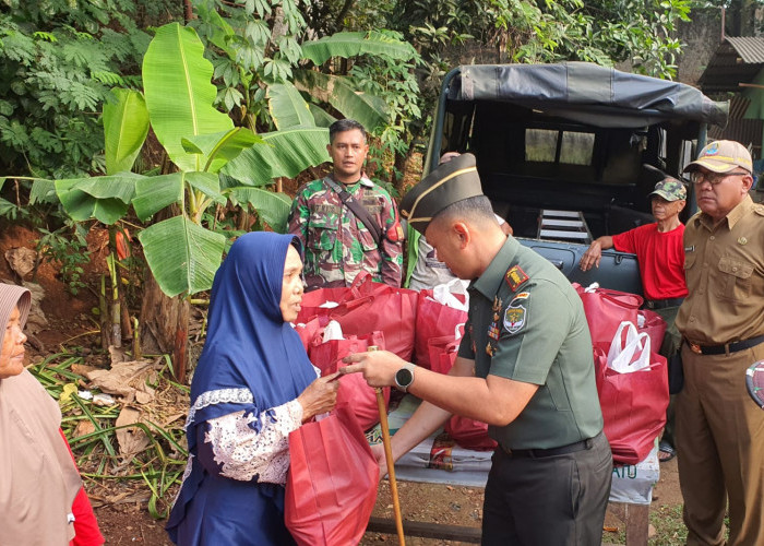 Usai Ledakan Gudang Peluru Kodam Jaya, Kodim 0507 Bekasi Kirim Bantuan ke Warga Terdampak