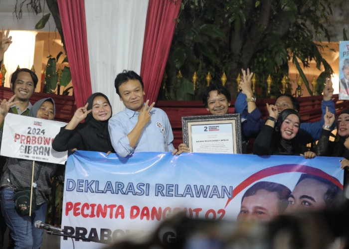 Deklarasi Dukung Prabowo Gibran, Relawan Pecinta Dangdut 02 Ingin Pekerja Seni Diperhatikan