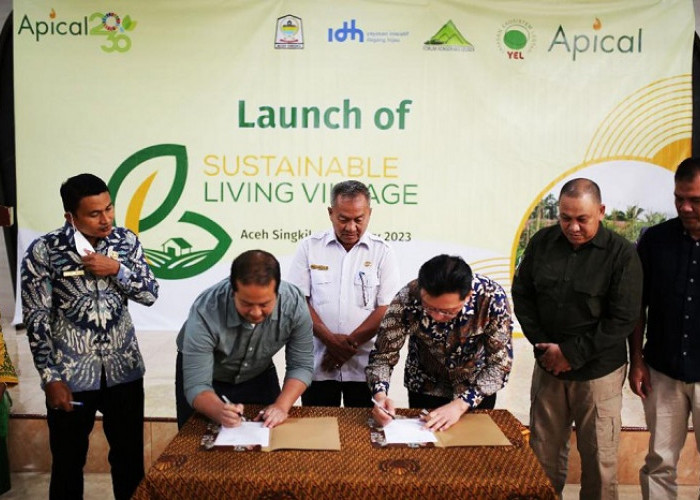 Apical, IDH Tandatangani Program Kemitraan 'Sustainable Living Village' di Aceh Singkil