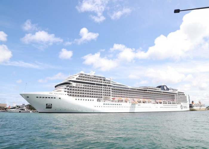 Cetak Sejarah, Pelabuhan Benoa Sukses Disandari Cruise Berukuran Jumbo Berpenumpang 3000 Orang
