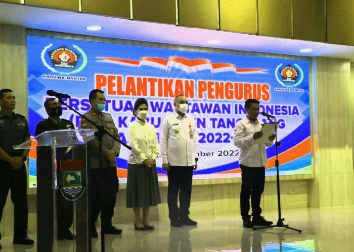 Pengurus PWI Kabupaten Tangerang Dilantik, Zaki: Pemerintah dan Wartawan Mitra Meski Fungsi dan Motifnya Beda
