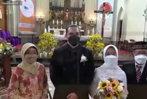 Staf Khusus Jokowi, Ayu Kartika Menikah Beda Agama, Pemberkatan di Gereja Katedral 
