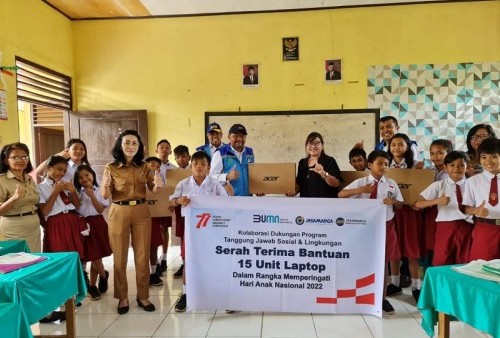 Jalankan Program TJSL, Jasa Marga Salurkan Bantuan Pendidikan di Manado
