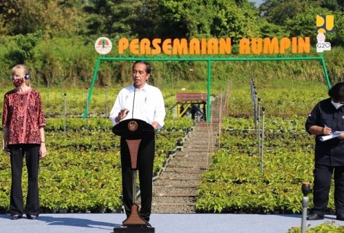 Jokowi Resmikan Pusat Persemaian Modern Rumpin di Bogor, Kementerian PUPR Dukung Ketersediaan Air Bersih