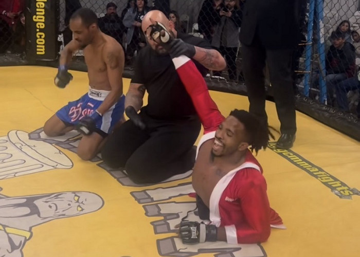 Viral! Fighter Tanpa Kaki Amerika Ini Menang Bersejarah Usai Debut Pertama MMA Profesional