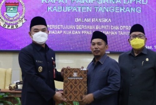 KUPA dan PPAS APBD 2022 Kabupaten Tangerang Telah Disepakati, Belanja Daerah Dianggarkan Rp6,951 Triliun