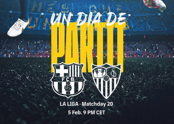Link Live Streaming LaLiga Spanyol 2022/2023: Barcelona vs Sevilla