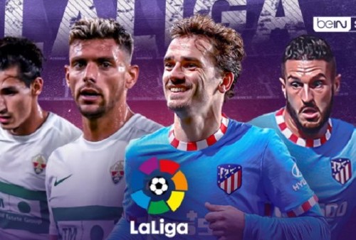 Link Live Streaming Liga Spanyol: ELche vs Atletico Madrid