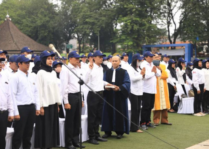  KPU Lantik 312 Anggota PPS Kota Tangerang, Ini Tugas yang Wajib Dilakukan Jelang Pemilu 2024