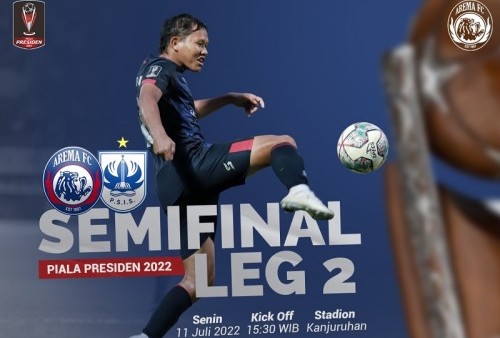 Link Live Streaming Semifinal Piala Presiden 2022: Arema FC vs PSIS Semarang