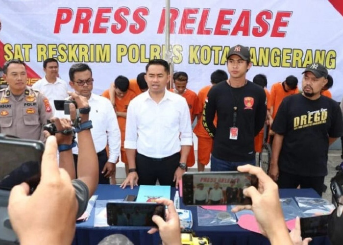 Delapan Pelaku Curanmor yang Bikin Resah Warga Tangerang Dibekuk Polisi