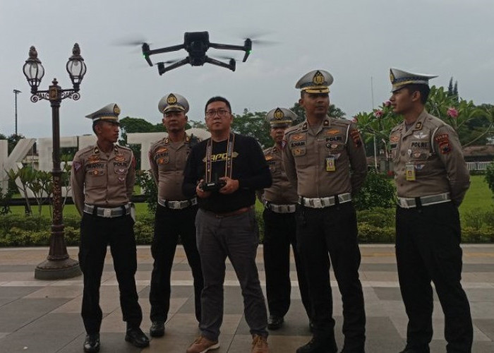 Polda Jateng Uji Coba Tilang Elektronik ETLE Berbasis Drone, Dilakukan Serentak di 35 Polres