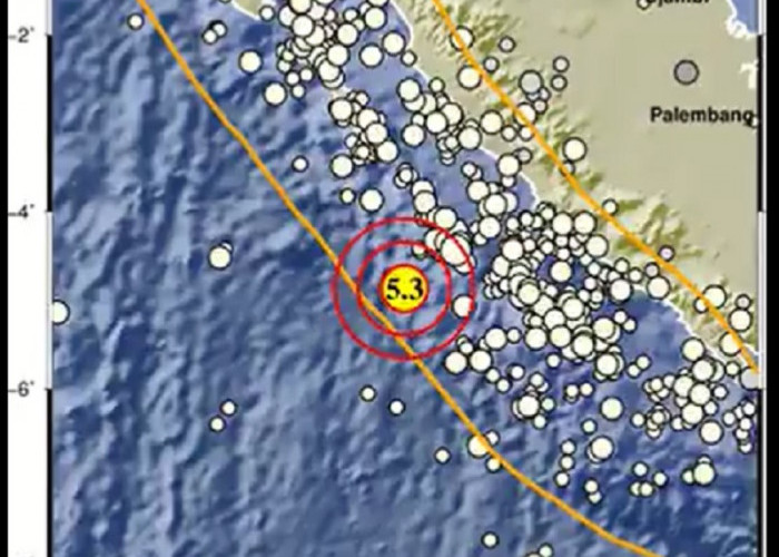 Gempa Bumi 5.3 Magnitudo Guncangkan Bengkulu, Tidak Berpotensi Tsunami
