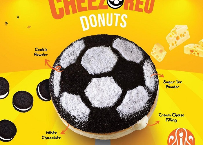 JCO Promosi Menu Terbaru November 2022, Sambut Piala Dunia dengan Cheezoreo Donuts