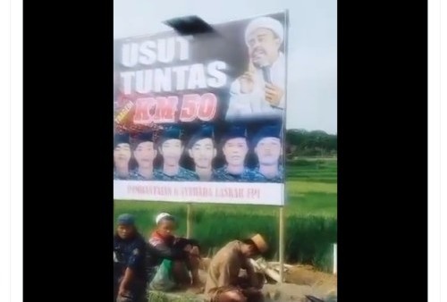 Terciduk! Ini Wajah Penjaga Baliho KM50 di Madura, Netizen Beri Komentar Menohok